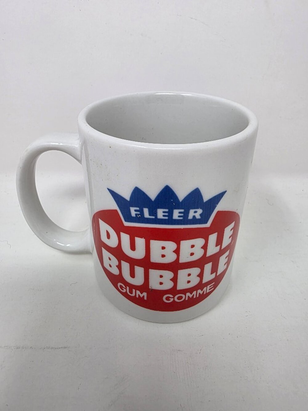 Vintage Fleer DUBBLE BUBBLE Classic Chewing Gum Candy Ceramic Coffee Tea Mug Cup